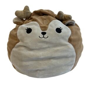 Squishmallows Reindeer Plush‎ Toy Stuffed Animal Brown Deer Pillow Pal NEEDS TLC